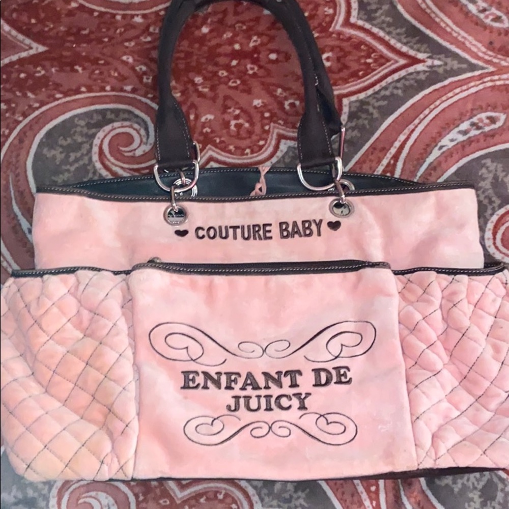 Juicy couture pink diaper bag!